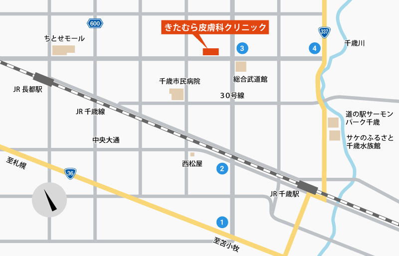 自動車でのアクセスマップ